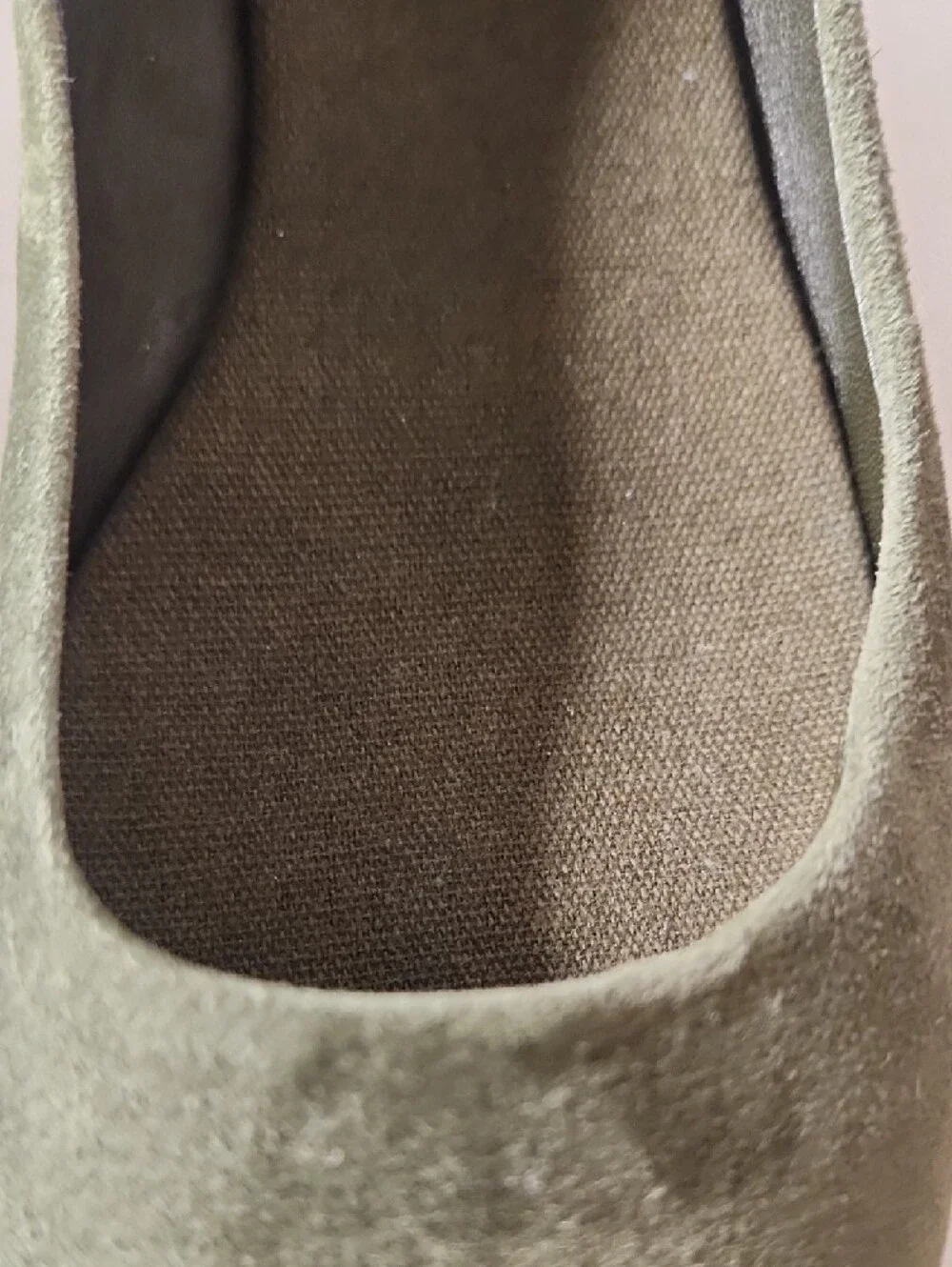 Tory Burch Olive Suede Espadrille Leccio with Natural Jute 10.5 Nwob